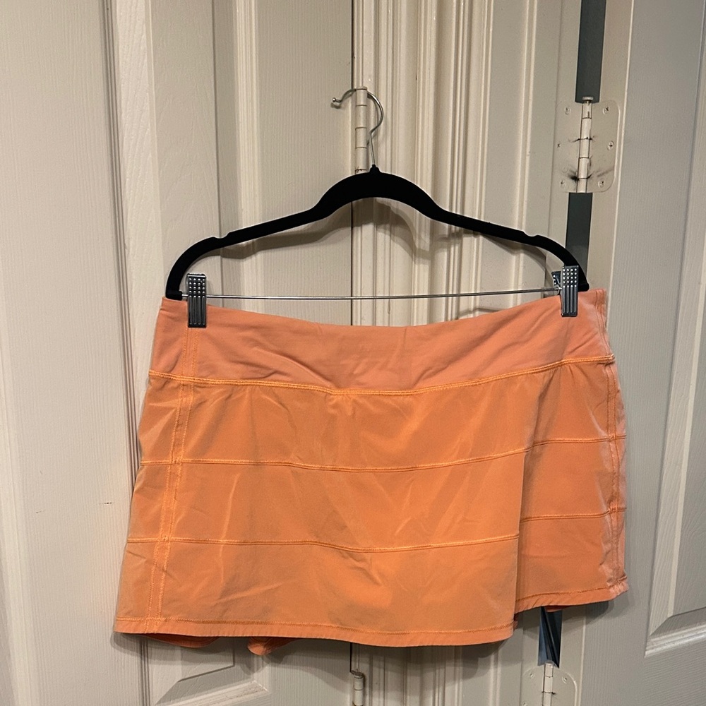 Lulu pace Orange Athletic Skort